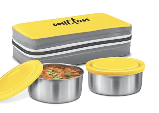 MILTON New Mini Lunch Insulated Tiffin, Set of 2, (280 ml Each), with Jacket - Image 5